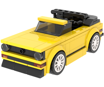 VW Golf MK1 Cabrio Yellow