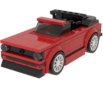VW Golf MK1 Cabrio Red